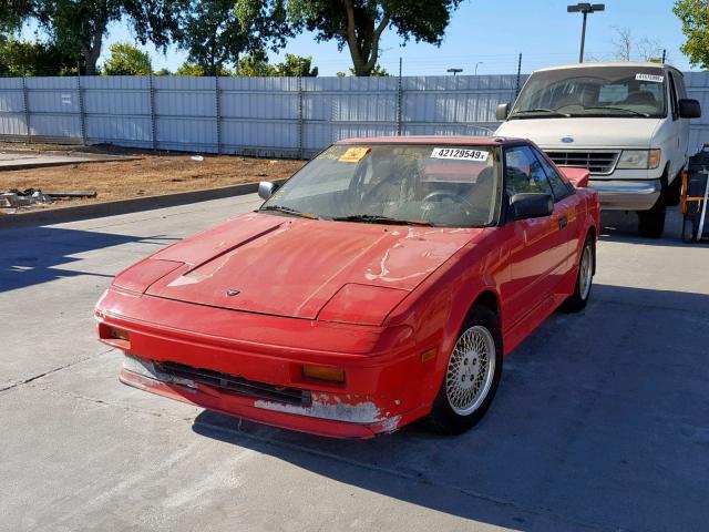 JT2AW15C2G0063583 - 1986 TOYOTA MR2 RED photo 2