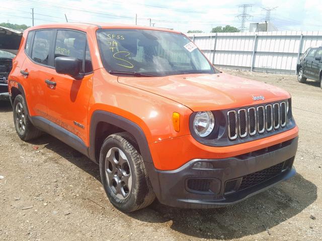 ZACCJAAT2FPB41387 - 2015 JEEP RENEGADE S ORANGE photo 1