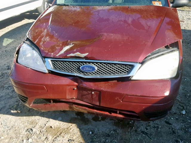 1FAFP34N66W250772 - 2006 FORD FOCUS ZX4 RED photo 7