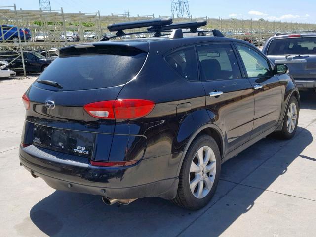 4S4WX86D974402077 - 2007 SUBARU B9 TRIBECA BLACK photo 4