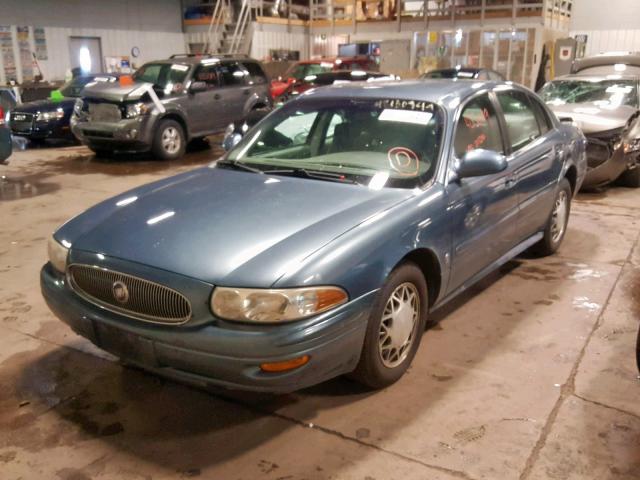 1G4HP54K224117254 - 2002 BUICK LESABRE CU TEAL photo 2