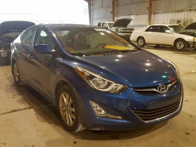 KMHDH4AE9GU584635 - 2016 HYUNDAI ELANTRA SE BLUE photo 1