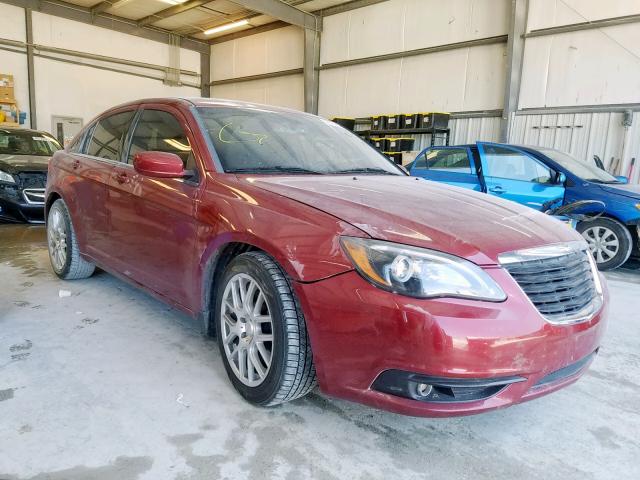 1C3CCBBG7CN307333 - 2012 CHRYSLER 200 TOURIN RED photo 1