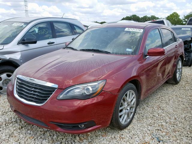 1C3CCBBG7CN307333 - 2012 CHRYSLER 200 TOURIN RED photo 2