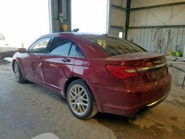 1C3CCBBG7CN307333 - 2012 CHRYSLER 200 TOURIN RED photo 3