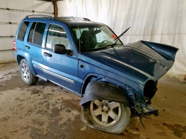 1J8GL58K25W719031 - 2005 JEEP LIBERTY LI BLUE photo 1