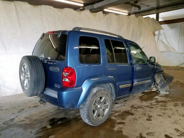 1J8GL58K25W719031 - 2005 JEEP LIBERTY LI BLUE photo 4