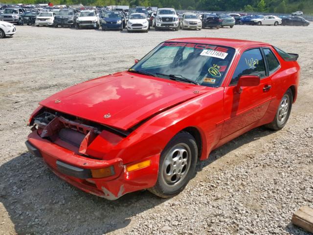 WP0AB0948JN472133 - 1988 PORSCHE 944 RED photo 2