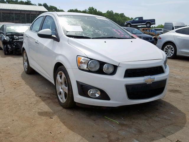 1G1JE5SB9F4196743 - 2015 CHEVROLET SONIC LTZ WHITE photo 1