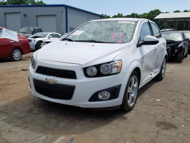 1G1JE5SB9F4196743 - 2015 CHEVROLET SONIC LTZ WHITE photo 2