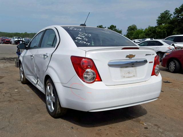 1G1JE5SB9F4196743 - 2015 CHEVROLET SONIC LTZ WHITE photo 3