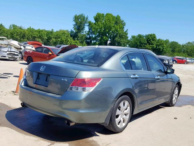 1HGCP368X9A036262 - 2009 HONDA ACCORD EXL TEAL photo 4