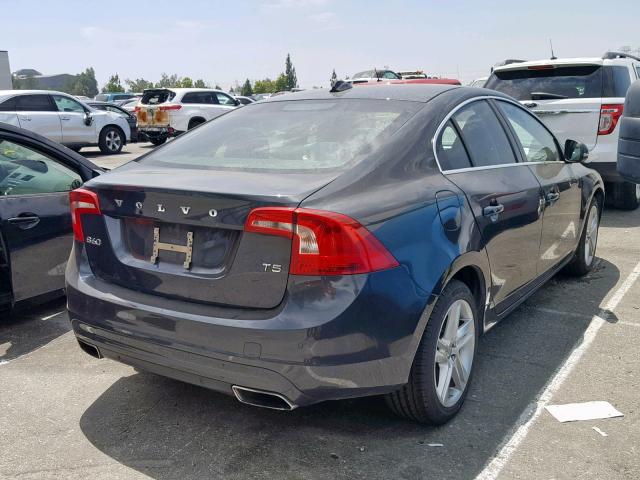 YV126MFB2F1313734 - 2015 VOLVO S60 PREMIE GRAY photo 4