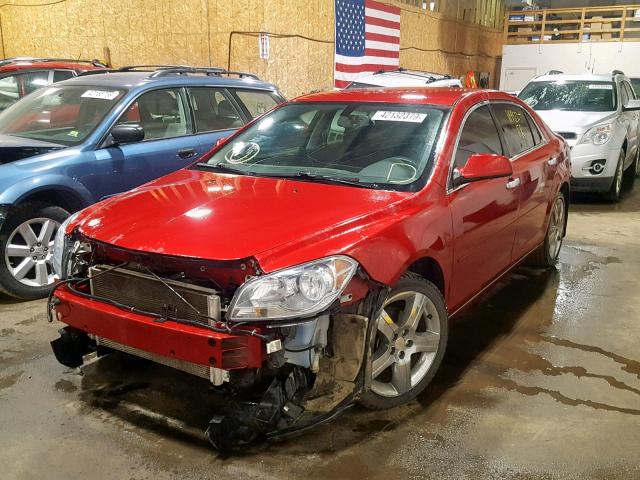 1G1ZC5E02CF338952 - 2012 CHEVROLET MALIBU 1LT 红色 照片 2