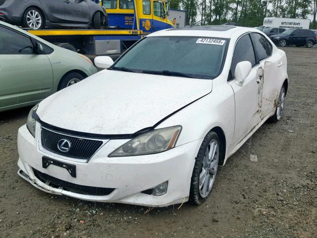 JTHBK262265016976 - 2006 LEXUS IS 250 WHITE photo 2