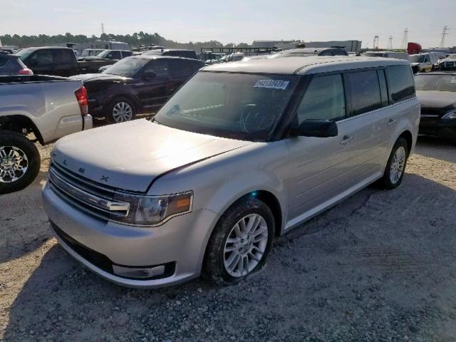 2FMGK5C87DBD02652 - 2013 FORD FLEX SEL SILVER photo 2