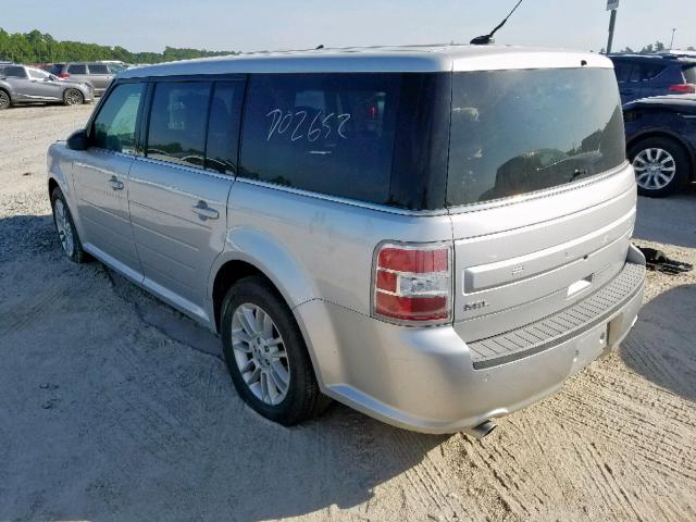 2FMGK5C87DBD02652 - 2013 FORD FLEX SEL SILVER photo 3