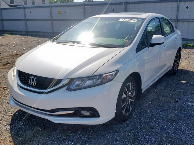 19XFB2F98DE277935 - 2013 HONDA CIVIC EXL თეთრი ფოტო 2