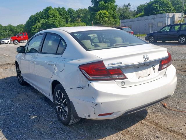 19XFB2F98DE277935 - 2013 HONDA CIVIC EXL თეთრი ფოტო 3