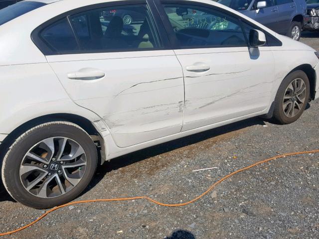 19XFB2F98DE277935 - 2013 HONDA CIVIC EXL თეთრი ფოტო 9