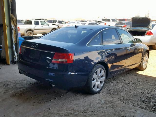 WAUDH74F87N084578 - 2007 AUDI A6 3.2 QUA BLUE photo 4