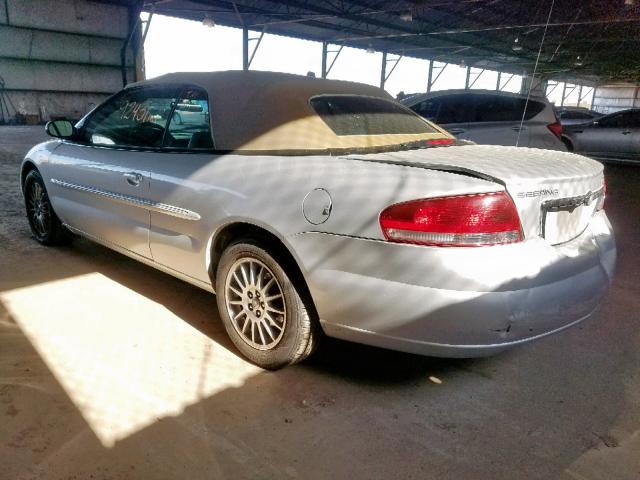 1C3EL55R36N130811 - 2006 CHRYSLER SEBRING TO SILVER photo 3