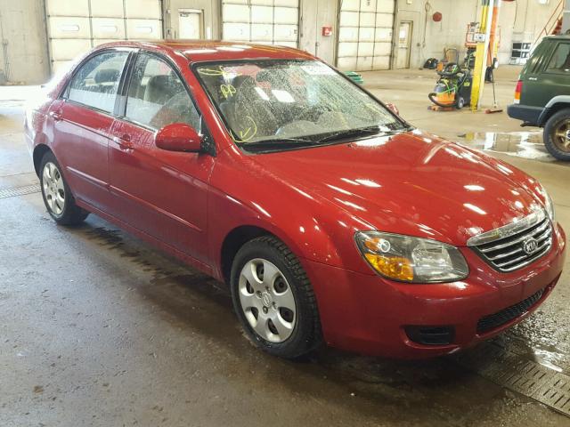 KNAFE221495633515 - 2009 KIA SPECTRA EX RED photo 1