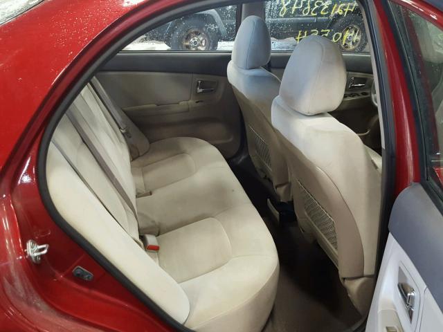 KNAFE221495633515 - 2009 KIA SPECTRA EX RED photo 6