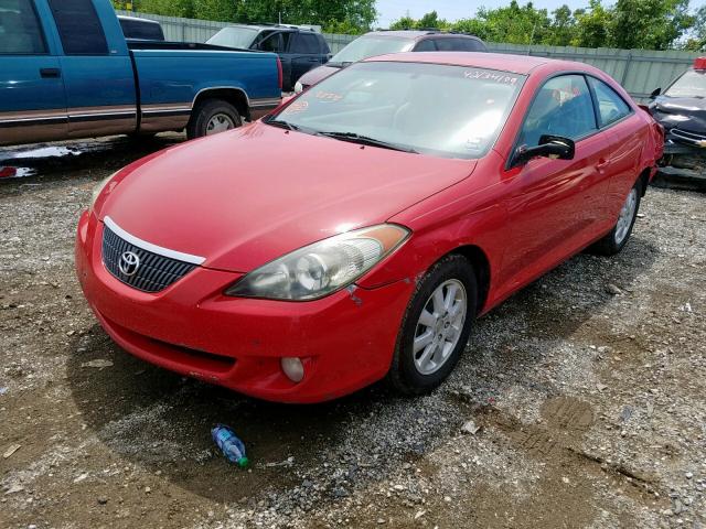 4T1CE38PX4U768306 - 2004 TOYOTA CAMRY SOLA Qırmızı foto 2