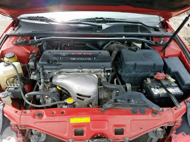 4T1CE38PX4U768306 - 2004 TOYOTA CAMRY SOLA Qırmızı foto 7