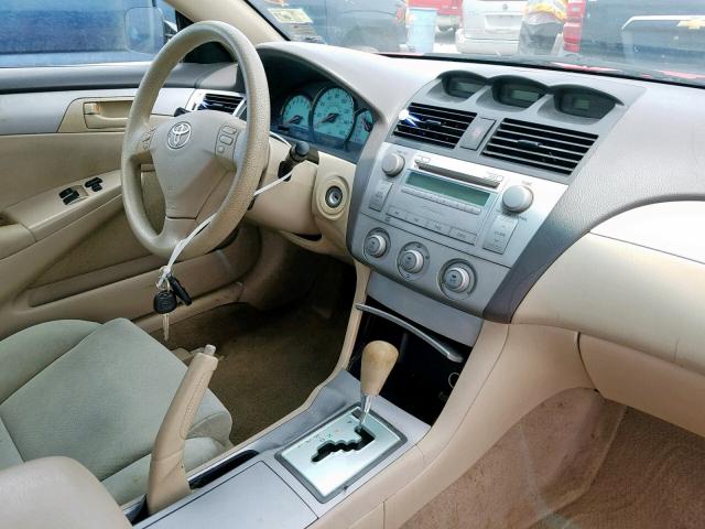 4T1CE38PX4U768306 - 2004 TOYOTA CAMRY SOLA Qırmızı foto 9