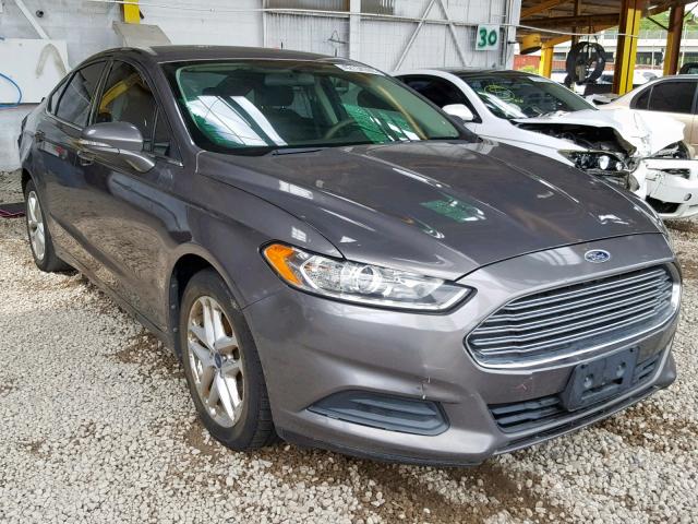 3FA6P0H71DR308409 - 2013 FORD FUSION SE GRAY photo 1