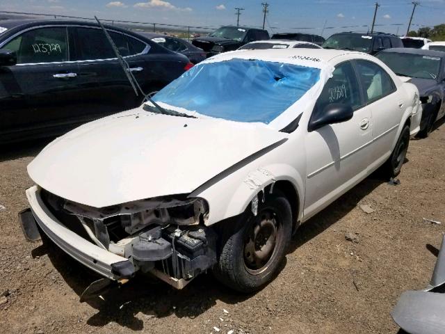 1C3EL46X16N165337 - 2006 CHRYSLER SEBRING WHITE photo 2