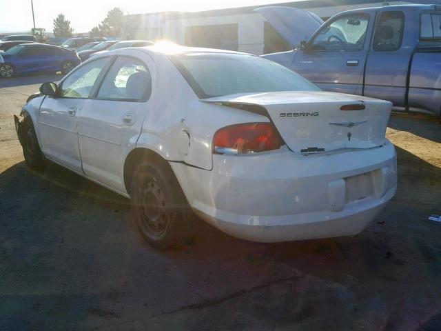 1C3EL46X16N165337 - 2006 CHRYSLER SEBRING WHITE photo 3