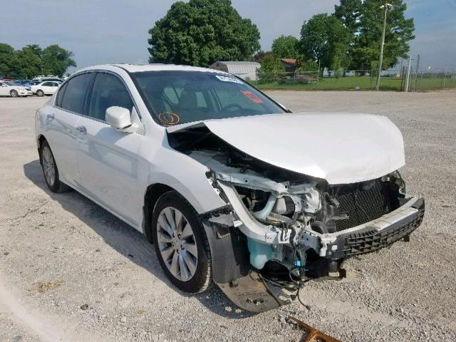 1HGCR3F80DA037925 - 2013 HONDA ACCORD EXL WHITE photo 1