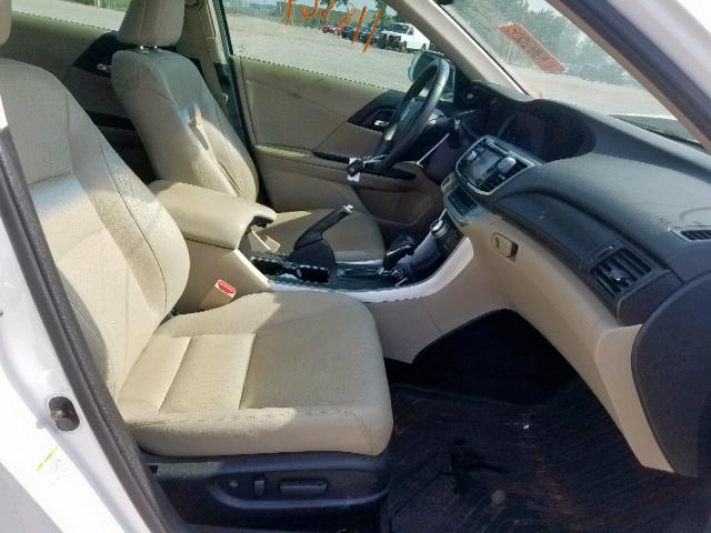 1HGCR3F80DA037925 - 2013 HONDA ACCORD EXL WHITE photo 5