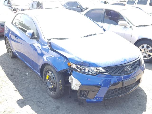 KNAFW6A34A5306494 - 2010 KIA FORTE SX BLUE photo 1