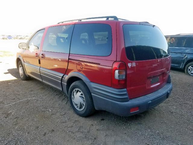 1GMDX03E7YD336541 - 2000 PONTIAC MONTANA RED photo 3