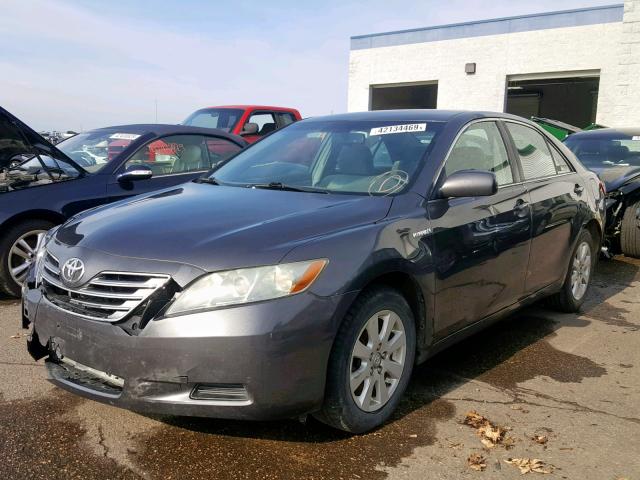 4T1BB46K78U052678 - 2008 TOYOTA CAMRY HYBR GRAY photo 2