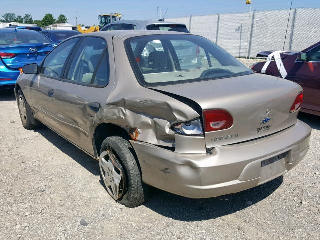 1G1JF524917290143 - 2001 CHEVROLET CAVALIER L TAN photo 3