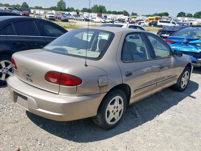 1G1JF524917290143 - 2001 CHEVROLET CAVALIER L TAN photo 4