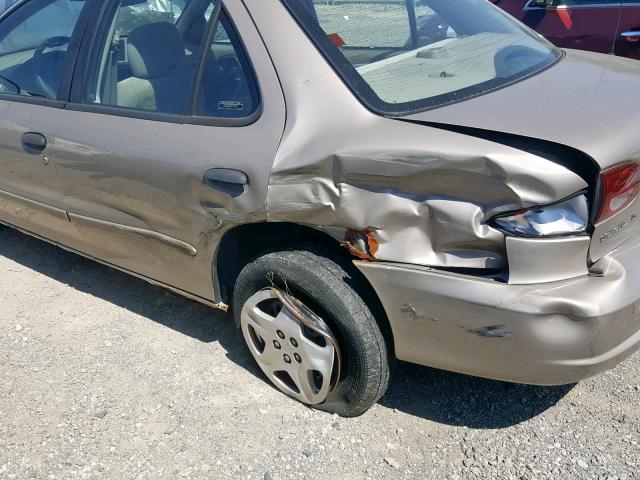 1G1JF524917290143 - 2001 CHEVROLET CAVALIER L TAN photo 9