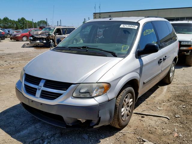 1D4GP25E57B258591 - 2007 DODGE CARAVAN SE SILVER photo 2