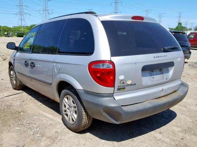 1D4GP25E57B258591 - 2007 DODGE CARAVAN SE SILVER photo 3