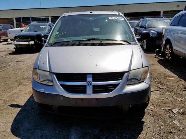 1D4GP25E57B258591 - 2007 DODGE CARAVAN SE SILVER photo 9