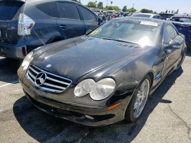 WDBSK75F63F019970 - 2003 MERCEDES-BENZ SL 500R BLACK photo 2