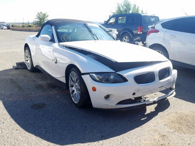 4USBT33565LR69911 - 2005 BMW Z4 2.5 WHITE photo 1