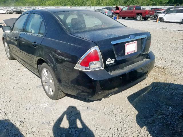 3FAFP08156R171604 - 2006 FORD FUSION SEL BLACK photo 3