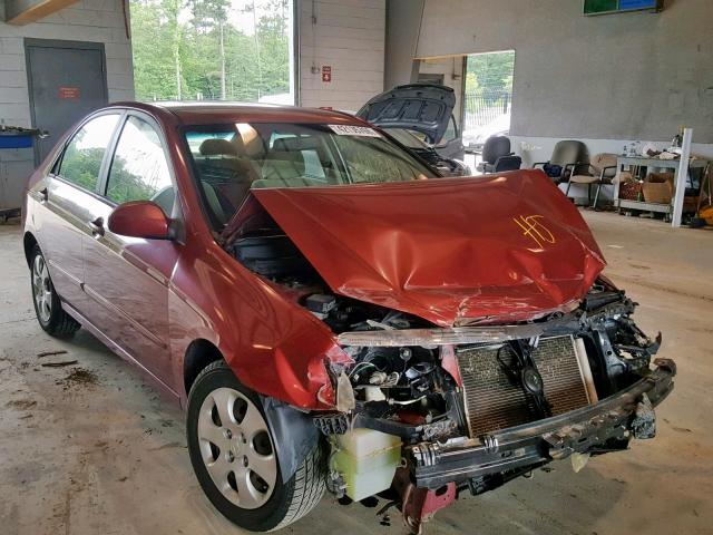 KNAFE121585577335 - 2008 KIA SPECTRA EX BURGUNDY photo 1