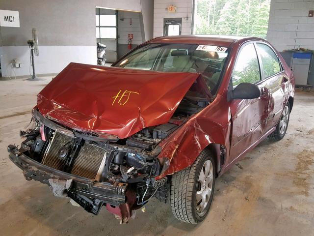 KNAFE121585577335 - 2008 KIA SPECTRA EX BURGUNDY photo 2